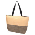 Paper Straw Large Zipped Tote - 21L