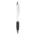 Nash Ballpoint Pen w/ White Barrel & Coloured Grip