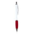 Nash Ballpoint Pen w/ White Barrel & Coloured Grip
