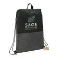 Ash Zippered Recycled Drawstring Bag