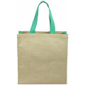 Jute panelled carry-all