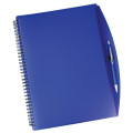 Spiral notebook and pen