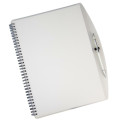 Spiral notebook and pen