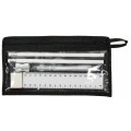 stationery set ruler, pencils, pen, sharpener and rubber