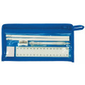 stationery set ruler, pencils, pen, sharpener and rubber