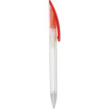 Plastic pen twist action frosted barrel large clip Nova