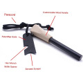 Wood Fire Starter Flint with Wooden Handle and Striker