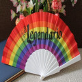 Fold plastic fan