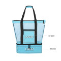 Mesh beach  with cooler bag