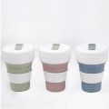 Folding silica gel coffee cup