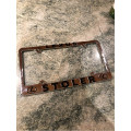 Plastic license plate brackets