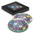 Venice Glass Coaster - Set of 2 - Round - Full Colour