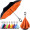 Reverse Umbrella with C-Shaped Handle