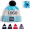 Two-Tone Pom Beanie with Cuff MOQ100PCS