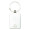 Rectangle Recycled Zinc Alloy Keyring w/ Bamboo