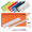 stationery set ruler, pencils, pen, sharpener and rubber