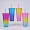 Double layer rainbow-colored plastic outdoor sport sippy cup