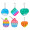 Pop Fidget Silicone  key chain