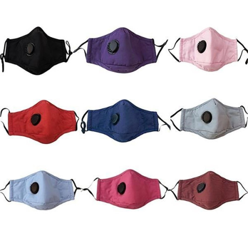 4-Ply Adjustable Cotton Mask with Breather Valve