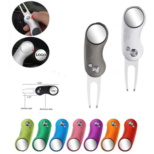 Full Color Golf Divot Fork Green Repair Tool