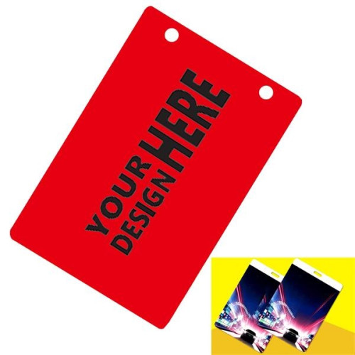 4.7" H x 3.2" W Plastic ID Badge