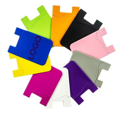 MOQ50PCS Silicone Phone Wallet