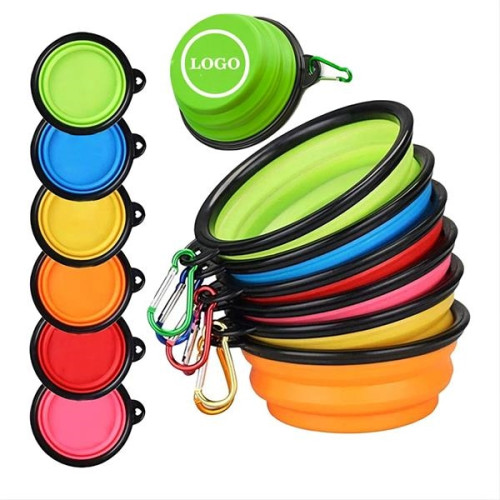 TPE Folding Pet Bowl With Carabiner