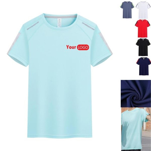Custom Round Neck Moisture-Wicking Quick Drying T-Shirt
