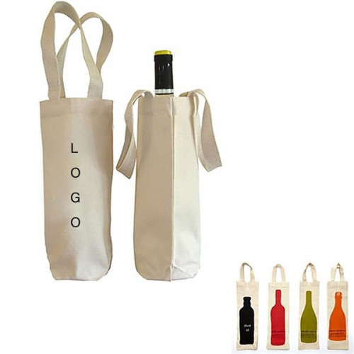 Cotton Wine Bottle Gift Tote