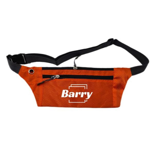 Three Pocket Fanny Pack With Adjustable Waist Belt