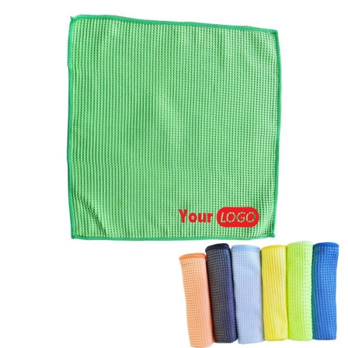 15 3/4"X15 3/4" Car Microfiber Waffle Pattern Cleaning Towel
