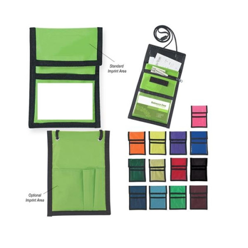 Polyester Neck Wallet Badge Holder