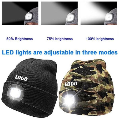 Beanie Hat with LED Light