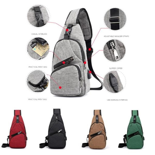 Two-Pocket Cross body Or Waist Bag