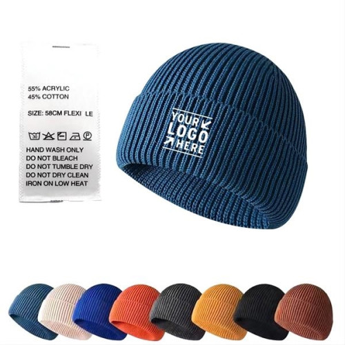 Knit Beanie with Patch