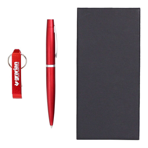 Chicago Pen & Bottle Opener Keyring Gift Set