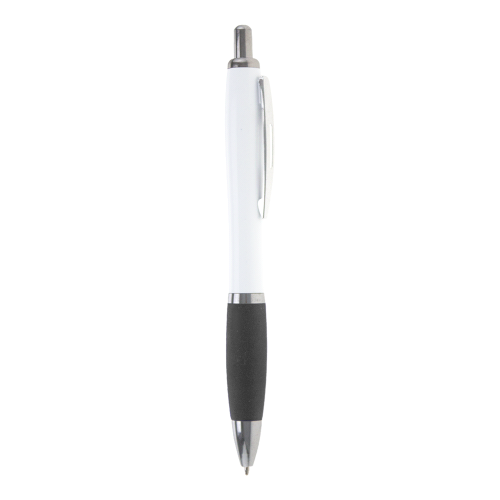 Nash Ballpoint Pen w/ White Barrel & Coloured Grip