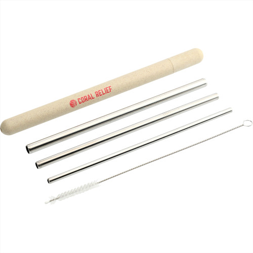 Reusable Stainless Straw Set with Eco Tube