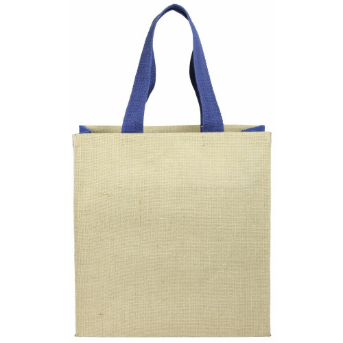 Jute panelled carry-all