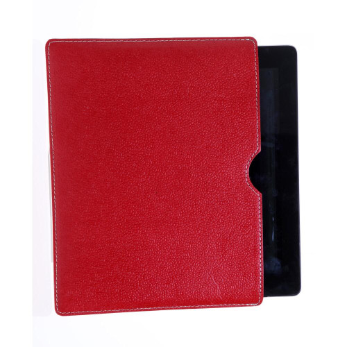 iPad slip case made from cotton and leather