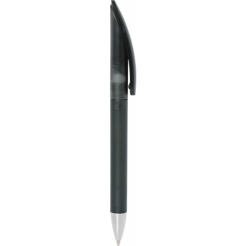 Plastic pen twist action frosted barrel large clip Nova