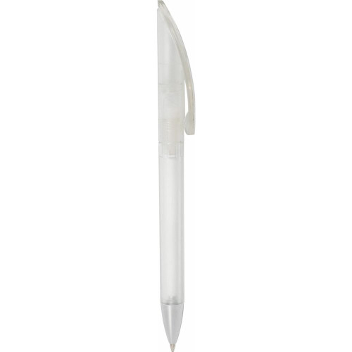 Plastic pen twist action frosted barrel large clip Nova