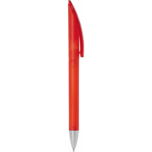 Plastic pen twist action frosted barrel large clip Nova