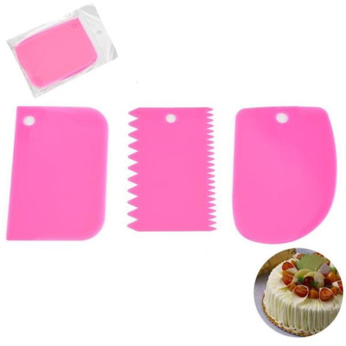 Cream scraper for cake baking set