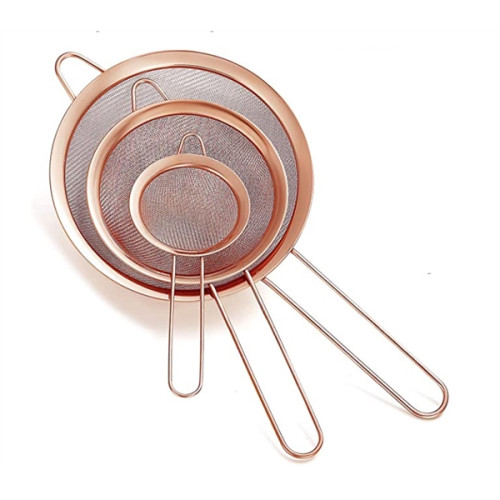 Rose Gold Fine Mesh Strainer 