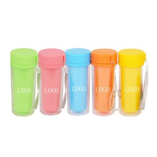 Plastic Double Wall Water Bottle