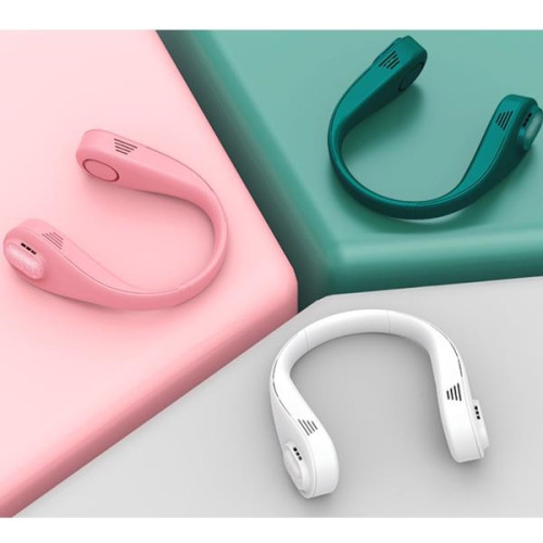 No leaf hanging neck mini fan