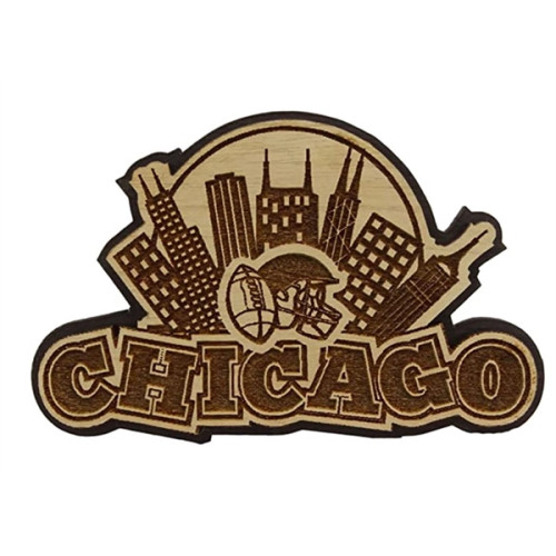 Wooden magnetic refrigerator magnets