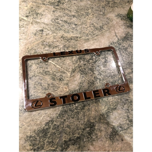 Plastic license plate brackets