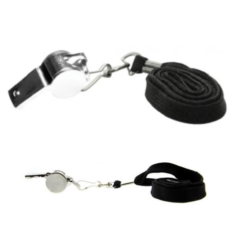 Metal Whistle With Lanyard